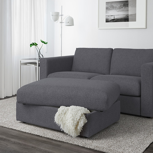 VIMLE, footstool with storage