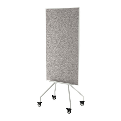 ELLOVEN, whiteboard/noticeboard with castors