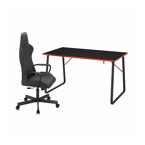 HUVUDSPELARE/UTESPELARE gaming desk and chair