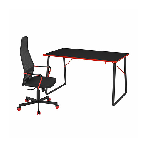 HUVUDSPELARE, gaming desk and chair