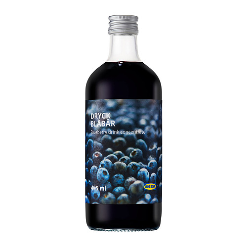 DRYCK BLÅBÄR, blueberry syrup