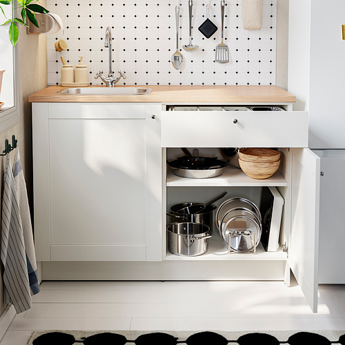 KNOXHULT, base cabinet with doors and drawer