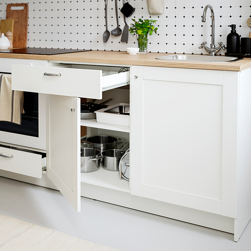 KNOXHULT, base cabinet with doors and drawer