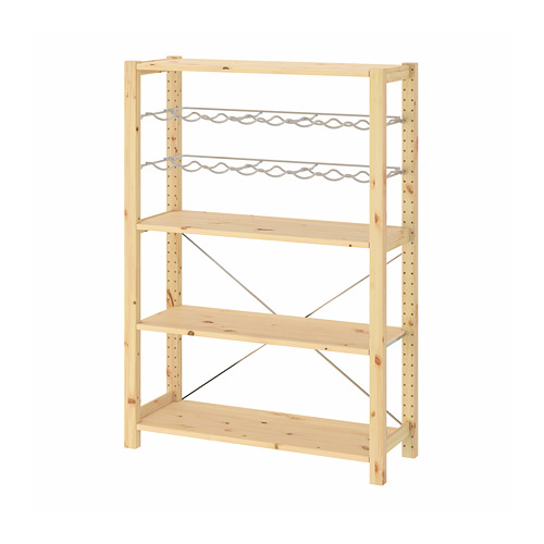 IVAR, 1 section/shelves/bottle racks