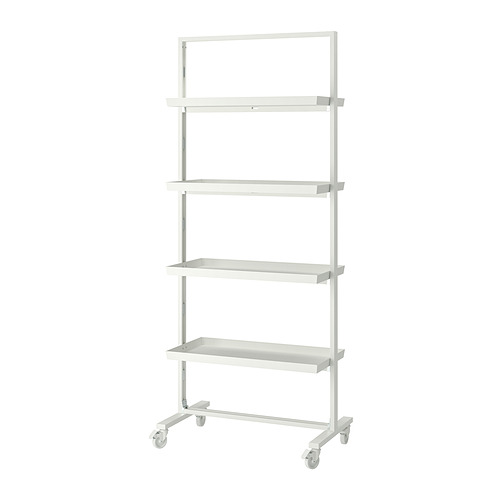 MITTZON, frame with castors/display shelf