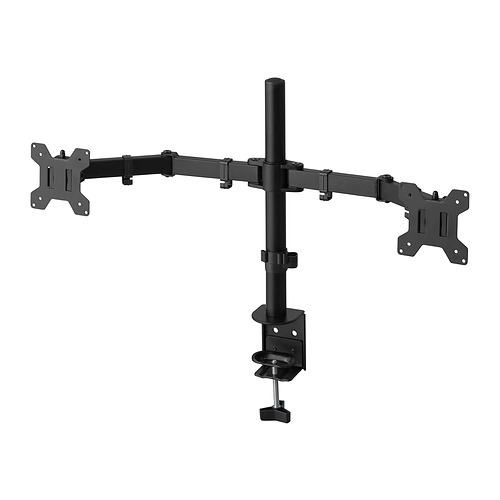 STUBBERGET skjáarmur fyrir tvo skjái