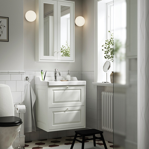 TÄNNFORSEN, mirror cabinet with doors