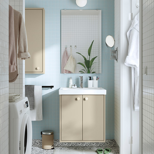 HAVBÄCK/ORRSJÖN, wash-stnd w doors/wash-basin/tap