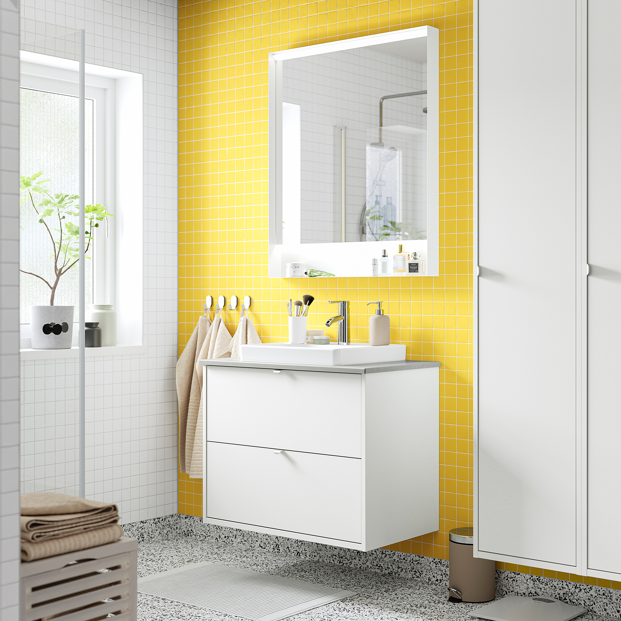 HAVBÄCK/ORRSJÖN wash-stnd w drawers/wash-basin/tap