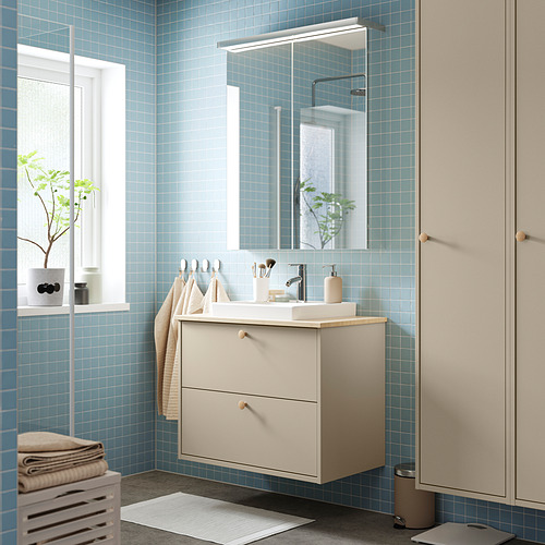 HAVBÄCK/ORRSJÖN, wash-stnd w drawers/wash-basin/tap