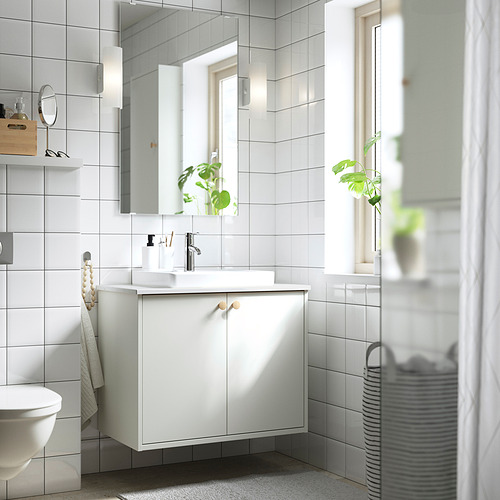 HAVBÄCK/ORRSJÖN, wash-stnd w doors/wash-basin/tap