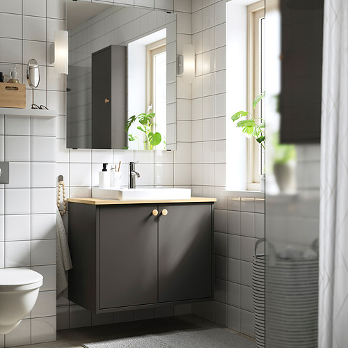 HAVBÄCK/ORRSJÖN, wash-stnd w doors/wash-basin/tap