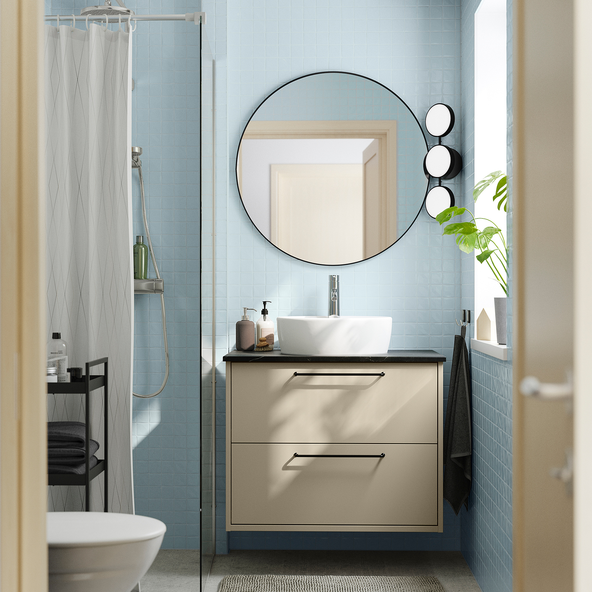 HAVBÄCK/TÖRNVIKEN wash-stnd w drawers/wash-basin/tap