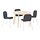 LISABO/KARLPETTER, table and 4 chairs