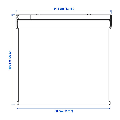 FYRTUR block-out roller blind w hub kit