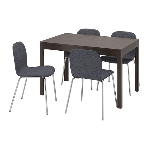 EKEDALEN/KARLPETTER, table and 4 chairs