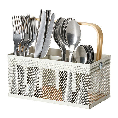 VIMPELFISK, 24-piece cutlery set with holder