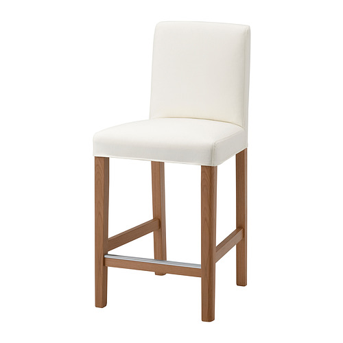 BERGMUND, bar stool with backrest