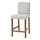 BERGMUND, bar stool with backrest