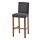 BERGMUND, bar stool with backrest