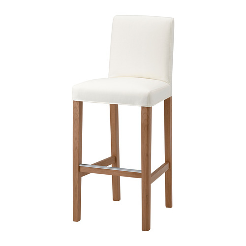 BERGMUND, bar stool with backrest