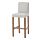 BERGMUND, bar stool with backrest