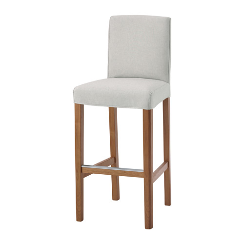 BERGMUND, bar stool with backrest