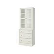HAVSTA storage combination w glass-doors