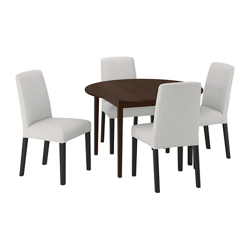 NÄSINGE/BERGMUND table and 4 chairs