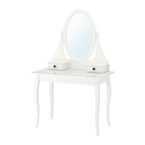 HEMNES, dressing table with mirror