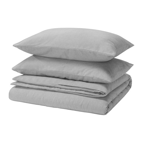 GROVSNÄRJA, duvet cover and 2 pillowcases