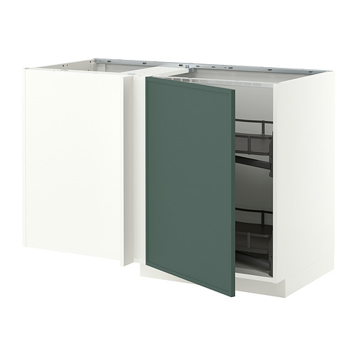 METOD, grunnskápur í horn/útdrl. innvols