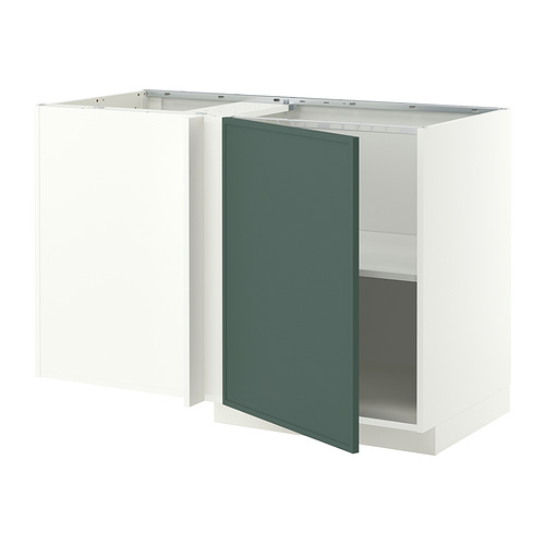 METOD corner base cabinet with shelf