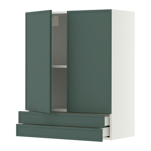 METOD/MAXIMERA wall cabinet w 2 doors/2 drawers