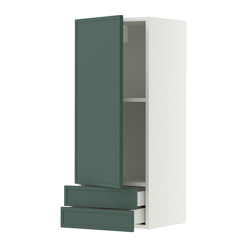 METOD/MAXIMERA wall cabinet with door/2 drawers