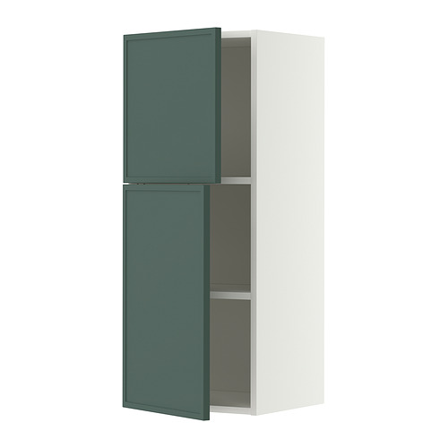METOD wall cabinet with shelves/2 doors