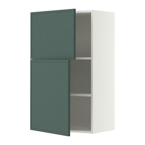 METOD wall cabinet with shelves/2 doors