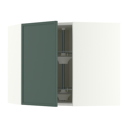 METOD corner wall cabinet with carousel