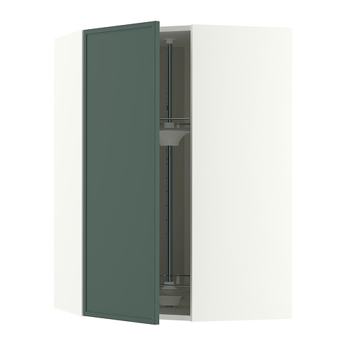 METOD corner wall cabinet with carousel