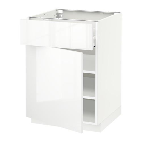 METOD/MAXIMERA, base cabinet with drawer/door