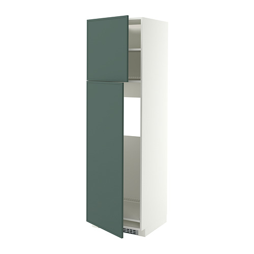 METOD high cabinet for fridge w 2 doors