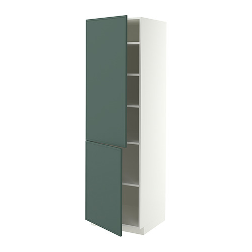 METOD high cabinet with shelves/2 doors