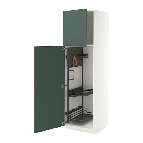 METOD high cabinet with cleaning interior