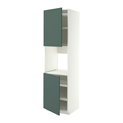 METOD high cab f oven w 2 doors/shelves