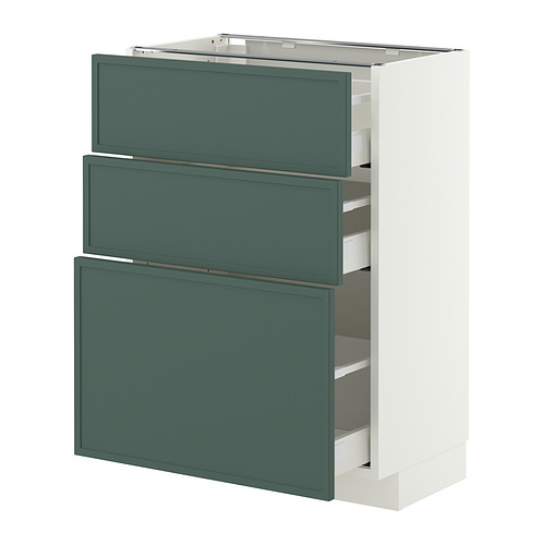 METOD/MAXIMERA base cabinet with 3 drawers