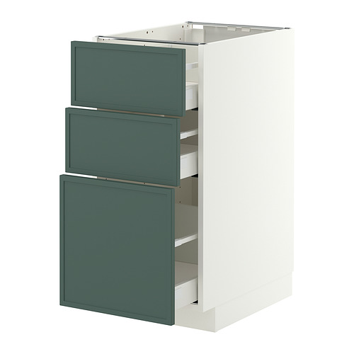 METOD/MAXIMERA base cabinet with 3 drawers