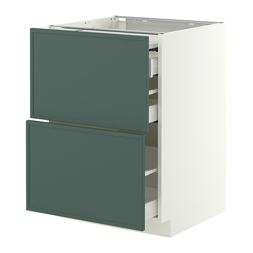 METOD/MAXIMERA bc w pull-out work surface/3drw