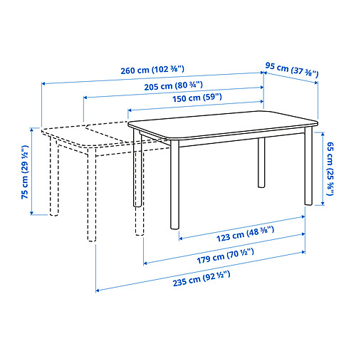 STRANDTORP/MÅRENÄS table and 4 chairs