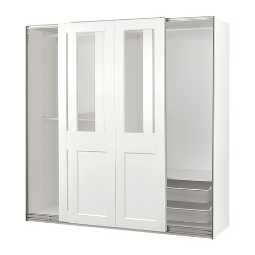 PAX/GRIMO wardrobe with sliding doors