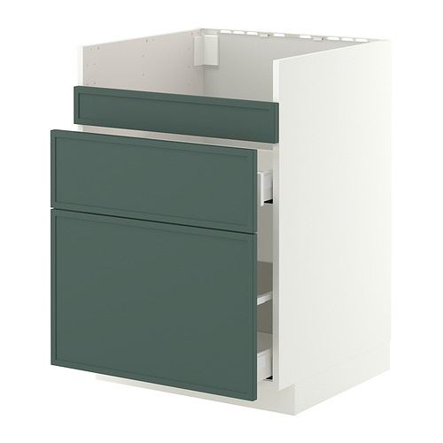 METOD/MAXIMERA, grunnskápur f/HAVSEN/3 framhl/2 skú